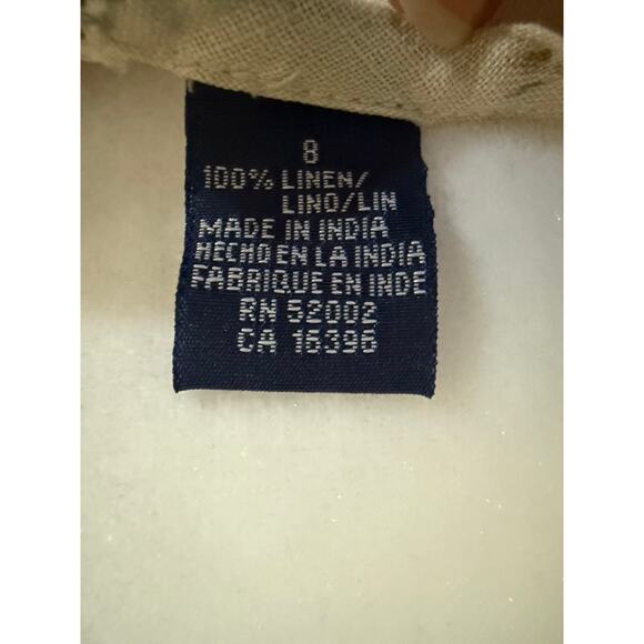 Liz Claborne Lizsport Linen Dress Vintage 90's Size 8 - Picture 6 of 7